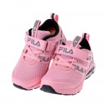(16~22公分)FILA康特杯奔馳粉色兒童氣墊慢跑運動鞋P...